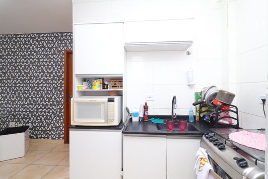 Cozinha de apartamento à venda com 2 quartos, 38m² em Vila Progresso (zona Leste), São Paulo