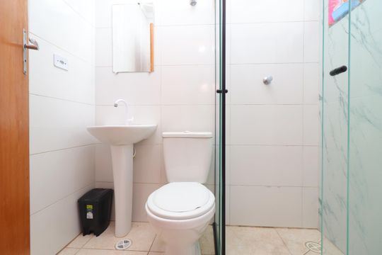 Banheiro de apartamento à venda com 2 quartos, 38m² em Vila Progresso (zona Leste), São Paulo