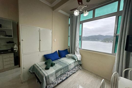 Sala de apartamento para alugar com 1 quarto, 29m² em Itararé, São Vicente