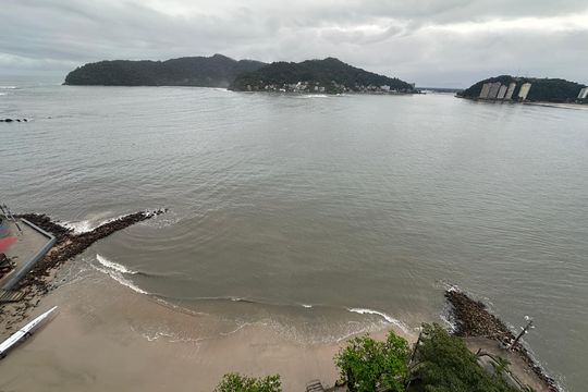 Vista da Sala de apartamento para alugar com 1 quarto, 29m² em Itararé, São Vicente