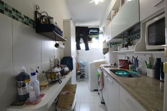 Cozinha de apartamento à venda com 2 quartos, 50m² em Recreio dos Bandeirantes, Rio de Janeiro