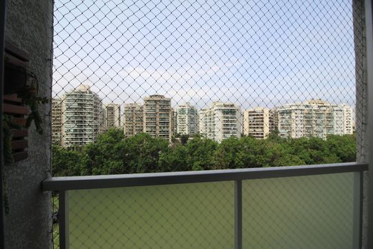 Sala - Varanda de apartamento à venda com 2 quartos, 50m² em Recreio dos Bandeirantes, Rio de Janeiro