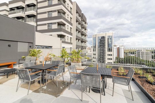 Área comum - Skybar de kitnet/studio para alugar com 1 quarto, 25m² em Indianópolis, São Paulo