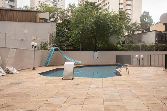 Área comum - Piscina de apartamento para alugar com 1 quarto, 55m² em Chácara Inglesa, São Paulo