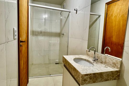 Banheiro  de casa para alugar com 1 quarto, 40m² em Ipiranga, Belo Horizonte