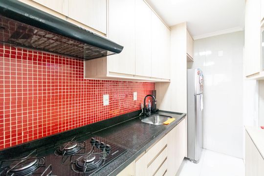 Cozinha de apartamento à venda com 1 quarto, 38m² em Vila Paulista, São Paulo