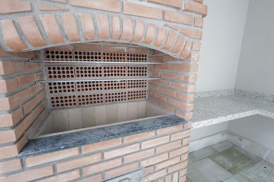 Área comum - Churrasqueira de apartamento à venda com 2 quartos, 56m² em Parque das Nações, Santo André