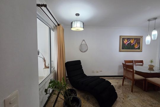 Sala de apartamento para alugar com 2 quartos, 132m² em Canto do Forte, Praia Grande