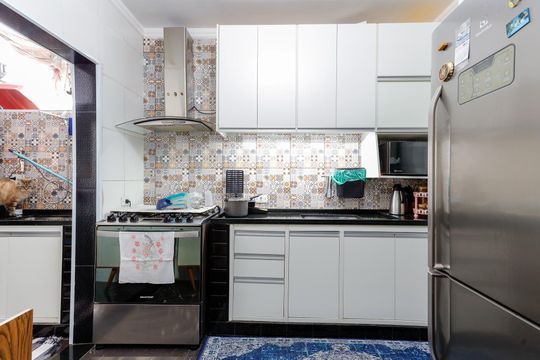 Cozinha de casa de condomínio à venda com 2 quartos, 77m² em Mandaqui, São Paulo