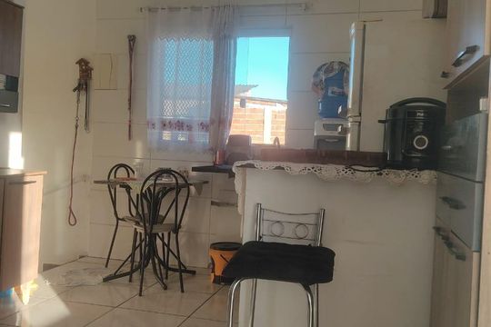 Cozinha de casa de condomínio para alugar com 2 quartos, 53m² em Vila Sonia, Praia Grande