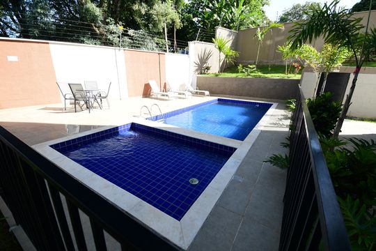 Área comum - Piscina de apartamento para alugar com 2 quartos, 45m² em Jardim Boa Esperança, Campinas