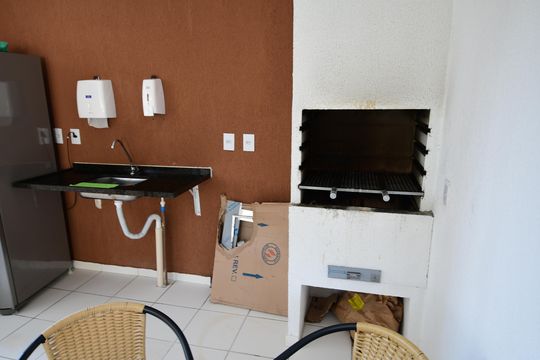 Área comum - Churrasqueira de apartamento para alugar com 2 quartos, 45m² em Jardim Boa Esperança, Campinas