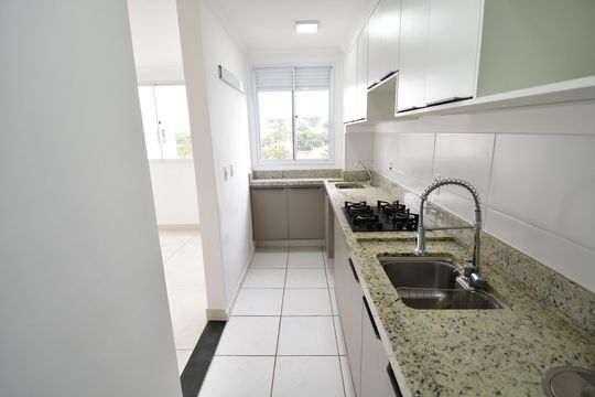 Cozinha de apartamento para alugar com 2 quartos, 45m² em Jardim Boa Esperança, Campinas