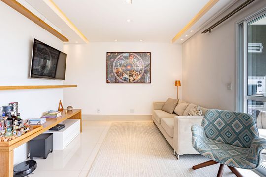 Sala de apartamento à venda com 2 quartos, 128m² em Residencial Vista Verde, Campinas