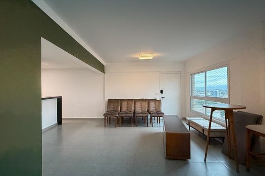 Sala de apartamento para alugar com 3 quartos, 130m² em Embaré, Santos
