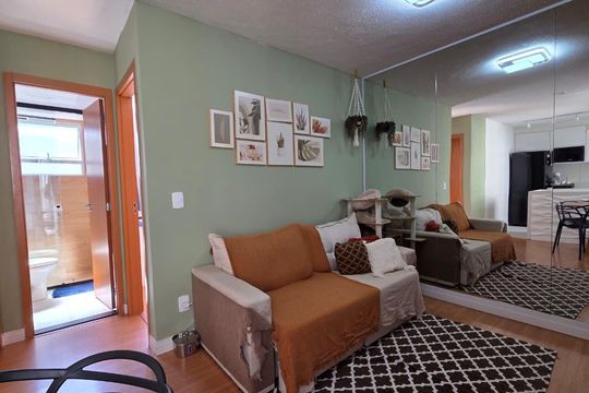 Sala de apartamento para alugar com 2 quartos, 40m² em Jardim Europa, Suzano