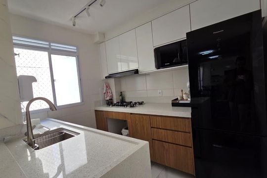 Cozinha de apartamento para alugar com 2 quartos, 40m² em Jardim Europa, Suzano