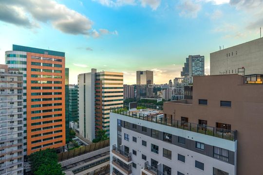 Vista de apartamento para alugar com 1 quarto, 42m² em Pinheiros, São Paulo