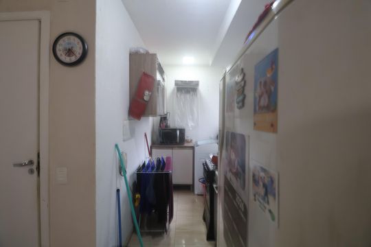 Cozinha e Área de Serviço de apartamento à venda com 2 quartos, 32m² em Rio Branco, Canoas