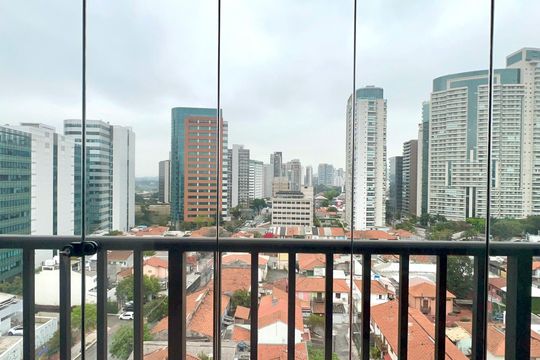 Varanda de kitnet/studio à venda com 1 quarto, 24m² em Pinheiros, São Paulo