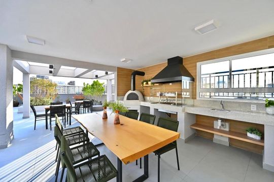 Área comum - Churrasqueira de apartamento para alugar com 1 quarto, 24m² em Vila da Saúde, São Paulo