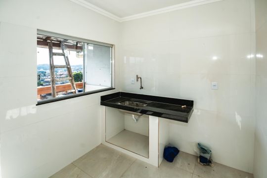 Cozinha de casa para alugar com 3 quartos, 70m² em Europa, Belo Horizonte