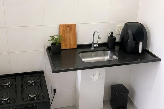 Cozinha de apartamento à venda com 2 quartos, 40m² em Centro, Diadema