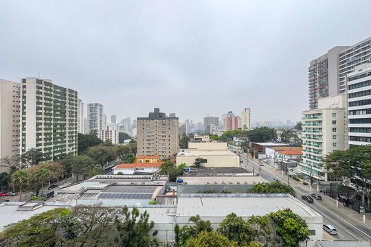 Vista de apartamento para alugar com 1 quarto, 27m² em Santo Amaro, São Paulo