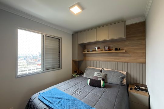 Quarto 1 - Suíte de apartamento à venda com 2 quartos, 59m² em Planalto, São Bernardo do Campo