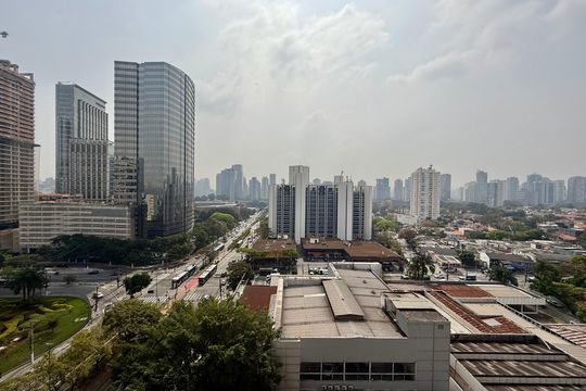 Vista  de kitnet/studio para alugar com 1 quarto, 24m² em Vila Cordeiro, São Paulo