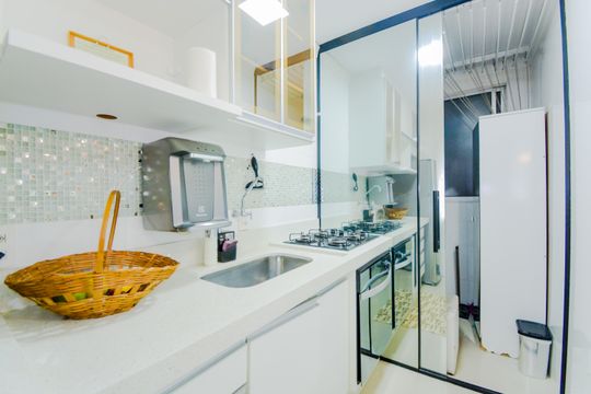 Cozinha de apartamento à venda com 2 quartos, 45m² em Centro, Guarulhos