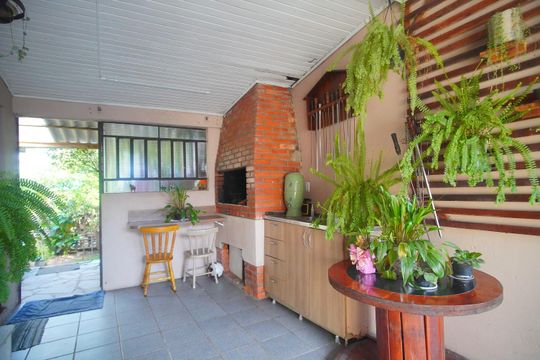 Churrasqueira de casa para alugar com 3 quartos, 296m² em Rondônia, Novo Hamburgo