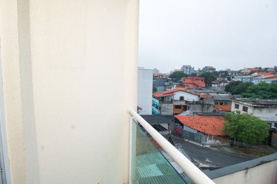 Varanda da Suíte de apartamento à venda com 2 quartos, 71m² em Vila Curuçá, Santo André
