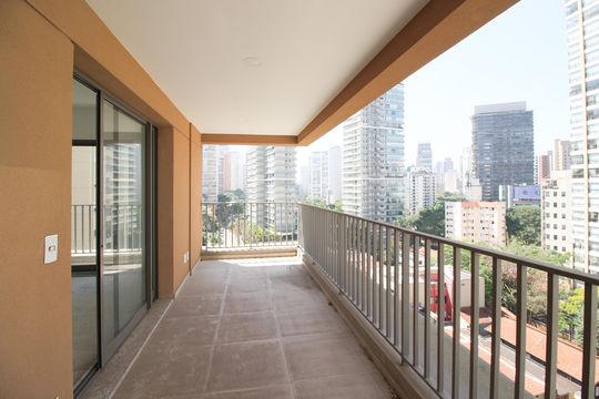 Varanda de kitnet/studio para alugar com 1 quarto, 39m² em Vila Nova Conceição, São Paulo