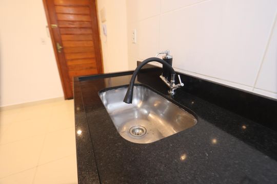Cozinha e Área de Serviço de apartamento à venda com 2 quartos, 33m² em Jardim Imperador (zona Leste), São Paulo