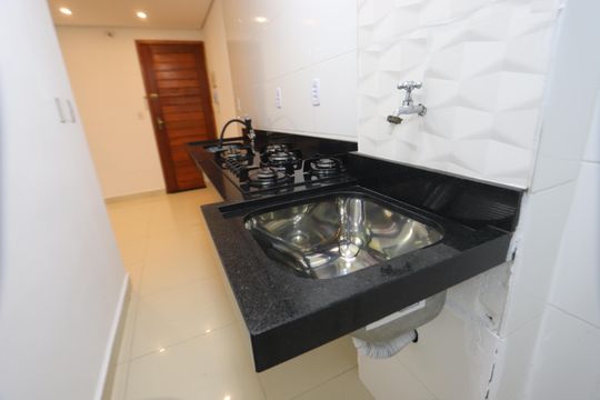Cozinha e Área de Serviço de apartamento à venda com 2 quartos, 33m² em Jardim Imperador (zona Leste), São Paulo