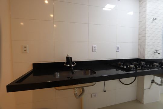 Cozinha e Área de Serviço de apartamento à venda com 2 quartos, 33m² em Jardim Imperador (zona Leste), São Paulo