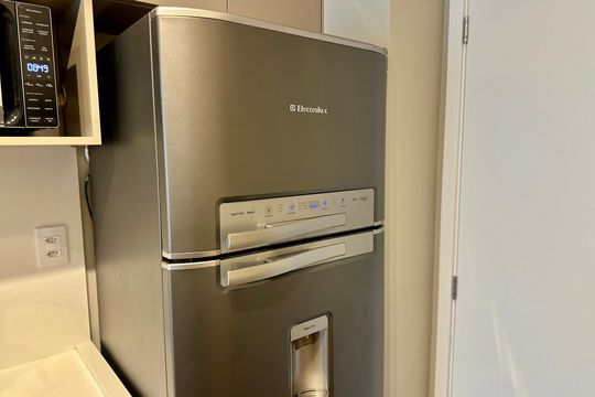 Cozinha de kitnet/studio à venda com 1 quarto, 30m² em Vila Cordeiro, São Paulo