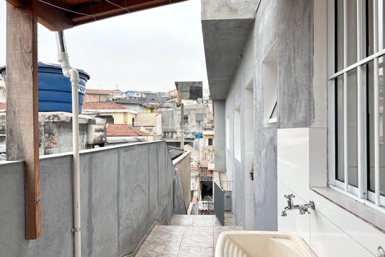 Área de serviço/ Churrasqueira de casa para alugar com 1 quarto, 90m² em Moinho Velho, São Paulo