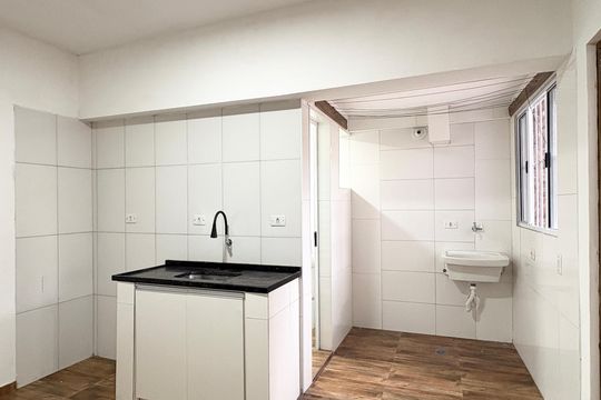 Cozinha e Área de Serviço de casa para alugar com 1 quarto, 90m² em Moinho Velho, São Paulo