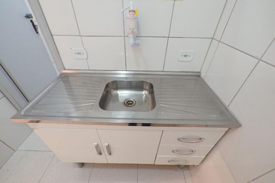 Cozinha de apartamento à venda com 1 quarto, 48m² em Vila Mariana, São Paulo