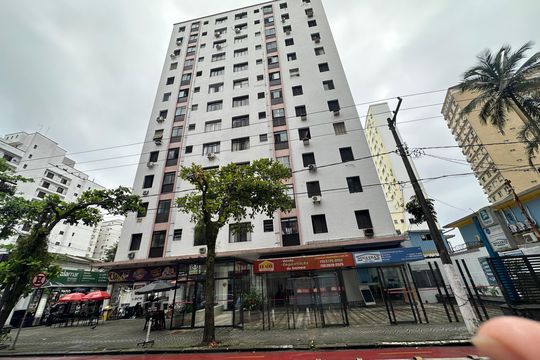 Fachada do Prédio de apartamento para alugar com 2 quartos, 78m² em Itararé, São Vicente