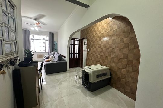 Sala de apartamento para alugar com 2 quartos, 78m² em Itararé, São Vicente