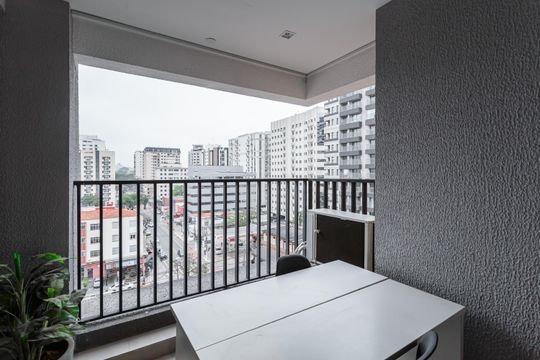 Varanda de apartamento para alugar com 1 quarto, 35m² em Indianópolis, São Paulo