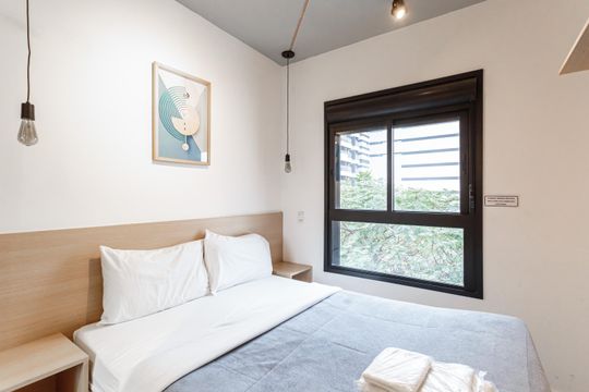 Quarto de apartamento para alugar com 1 quarto, 29m² em Indianópolis, São Paulo