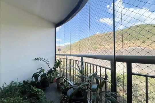 Varanda  de apartamento à venda com 3 quartos, 120m² em Sion, Belo Horizonte