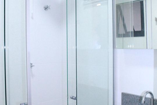 Banheiro de kitnet/studio à venda com 1 quarto, 24m² em Campos Elíseos, São Paulo