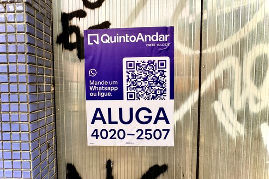 Placa de apartamento para alugar com 1 quarto, 77m² em Santa Teresa, Rio de Janeiro