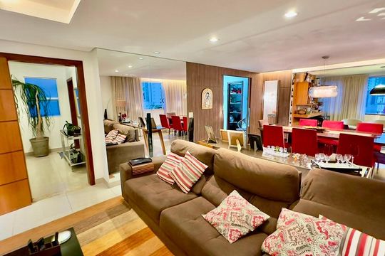 Sala de apartamento para alugar com 4 quartos, 170m² em Buritis, Belo Horizonte
