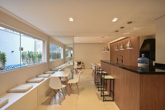 Salão de Festa de apartamento à venda com 2 quartos, 48m² em Jardim Tres Irmaos, Taboão da Serra